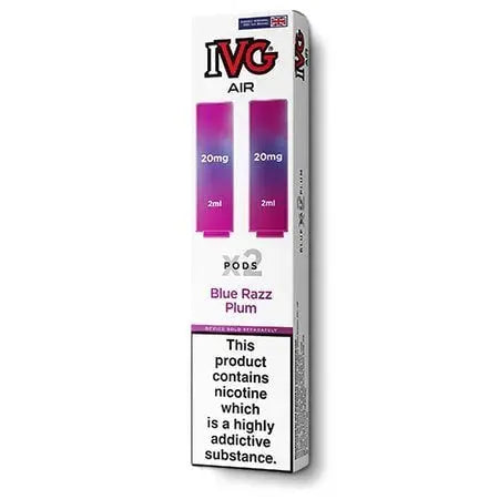 IVG Air Replacement Pods – Pack of 10 | 20mg Nic Salt | 27 Flavours | Wholesale UK IVG